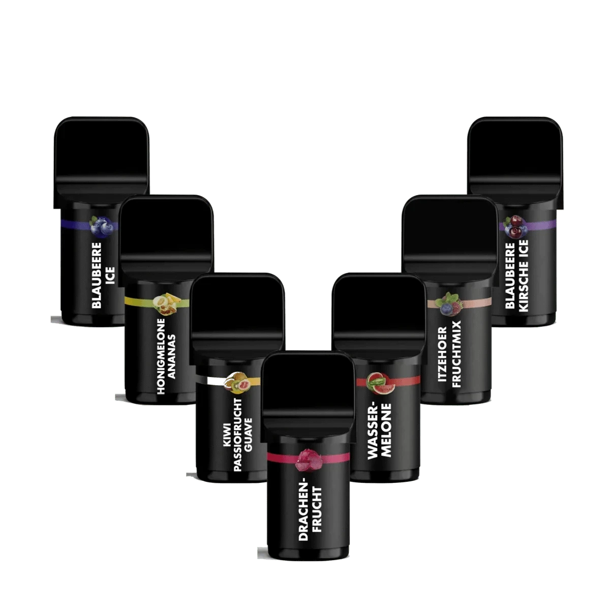 "Entdecke die fruchtigen Snapers Pods: Wassermelone, Drachenfrucht, Kiwi Passionsfrucht, und mehr. Dein Sommergeschmack in jeder Wolke!"