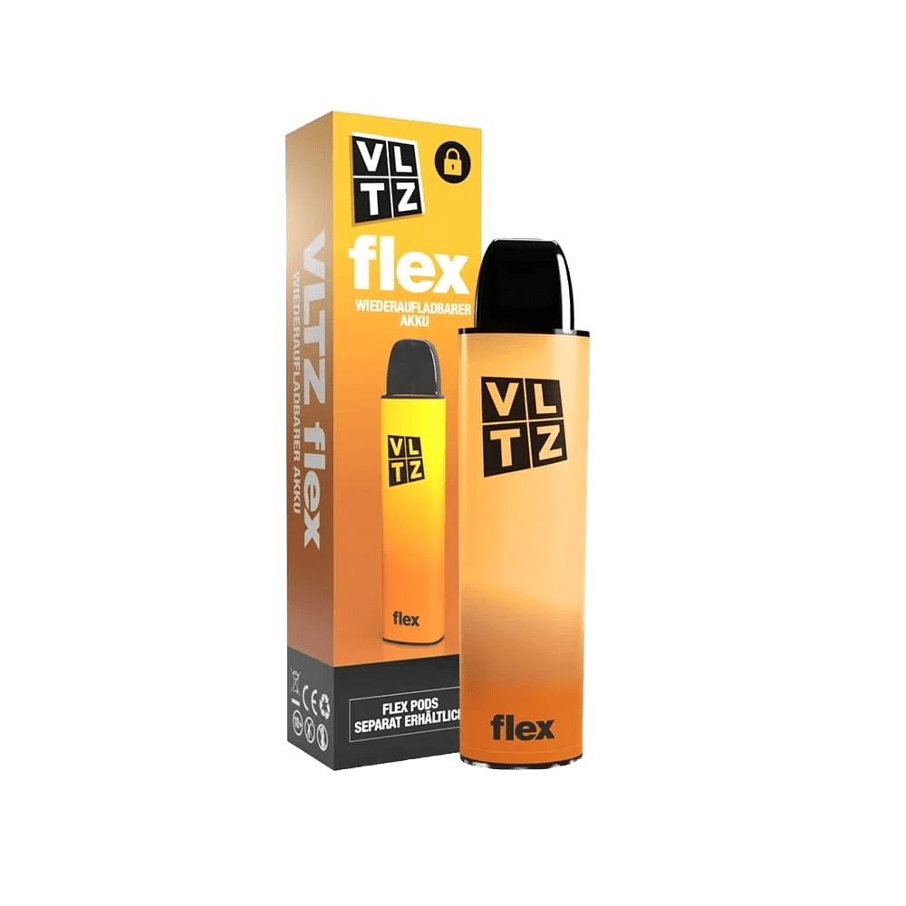 VLTZ Flex Basisgerät Sunbeam in Gelb Orange für ein sonniges Dampferlebnis. Entdecke Wärme und Optimismus! Perfekt für dich.