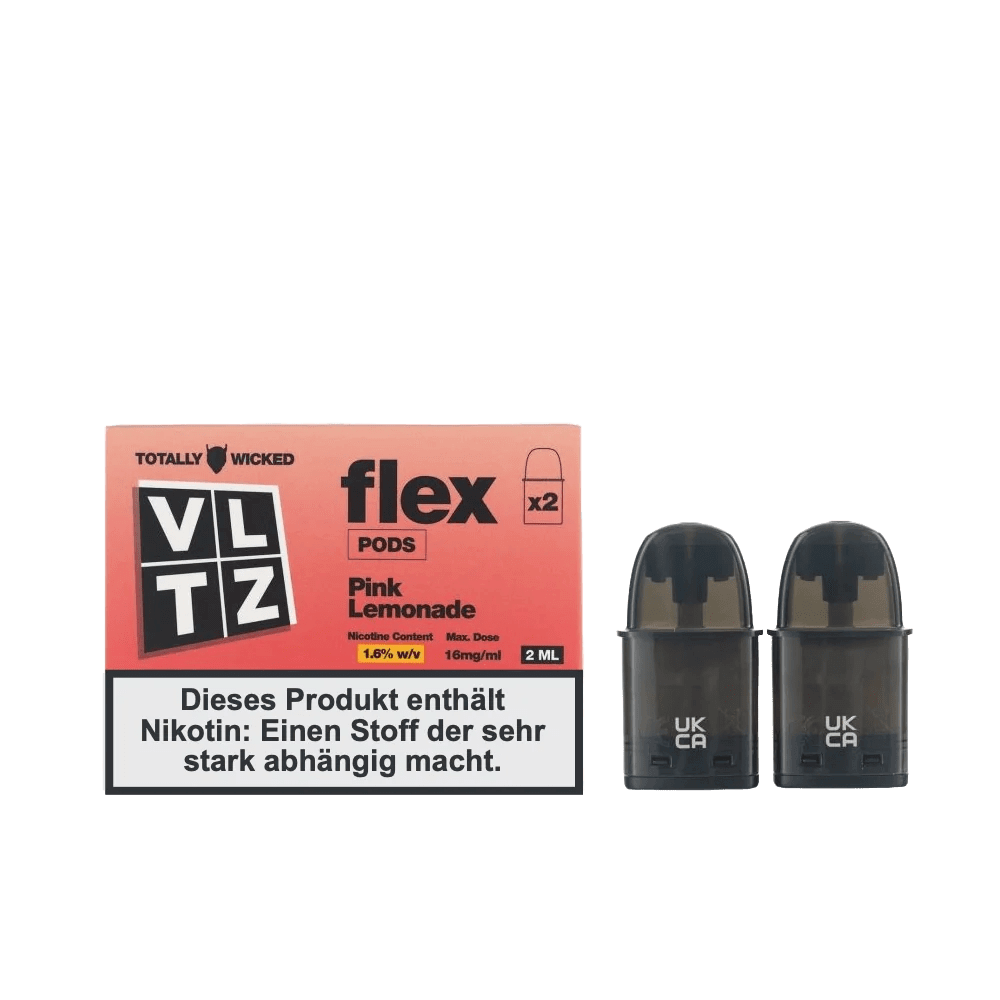 VLTZ Flex Pods Pink Lemonade im 2er Set – Erfrischend spritzige Dampferfahrung mit süß-säuerlichem Geschmack. Jetzt entdecken!