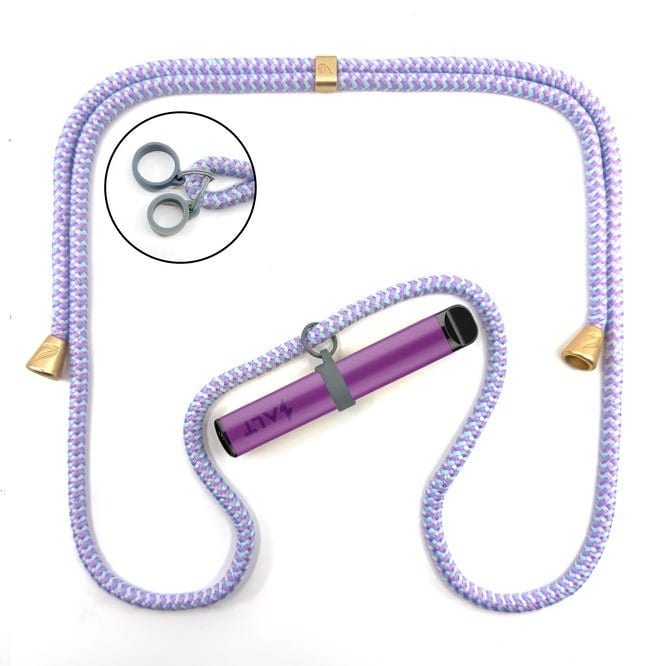 Vape Band in Pastell mit lila Akzent, perfekte Frühlings- und Sommerstimmung für dein Vape-Zubehör.