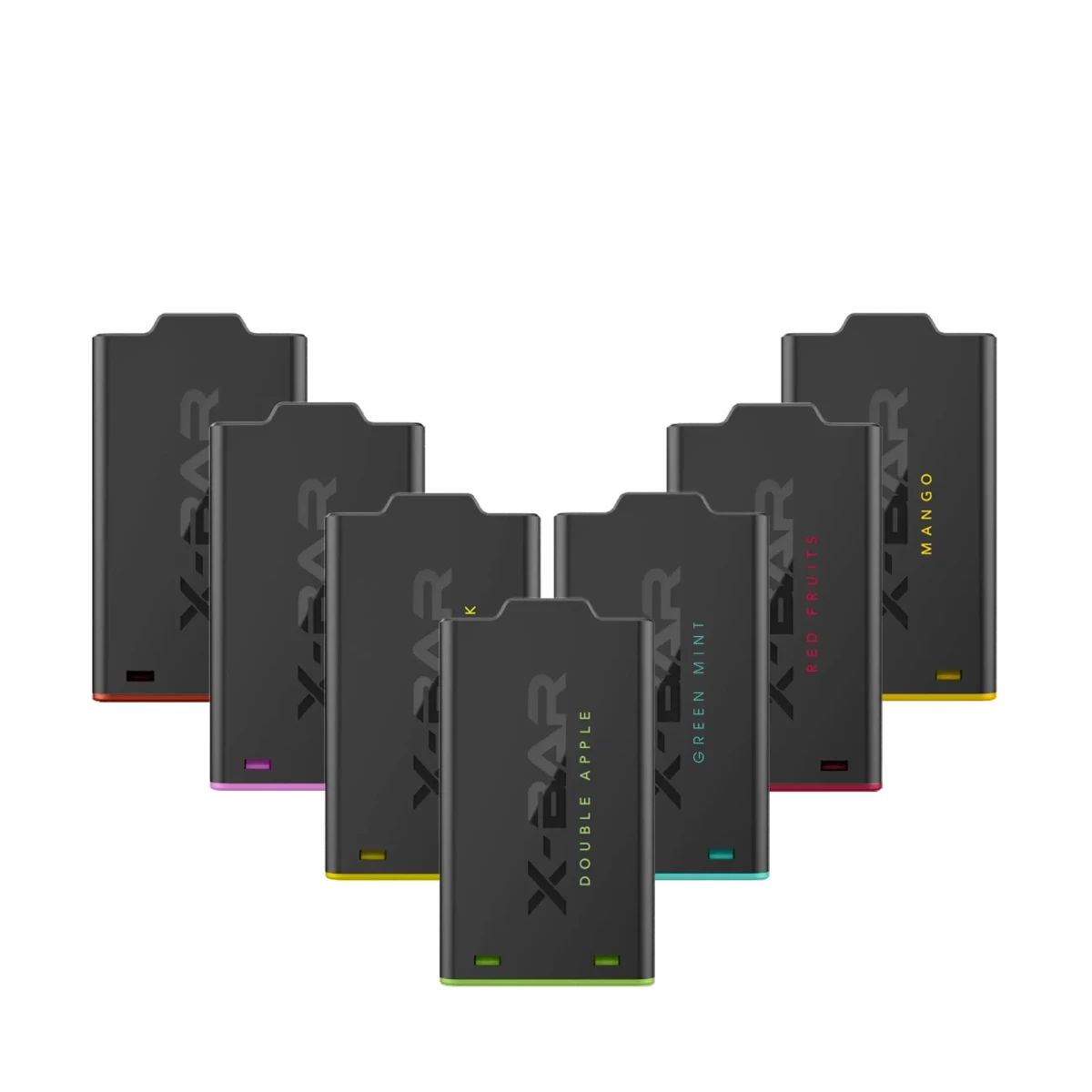 Entdecke den X Bar Shisha Pod in Red Fruits und anderen Geschmacksrichtungen mit frischen Beerenaromen und Minze.