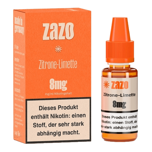 Erlebe das Zazo Lemon Lime E-Liquid: Eine spritzige Zitronen-Limetten-Mischung für frischen Dampfgenuss. Perfekt für deinen Kick!