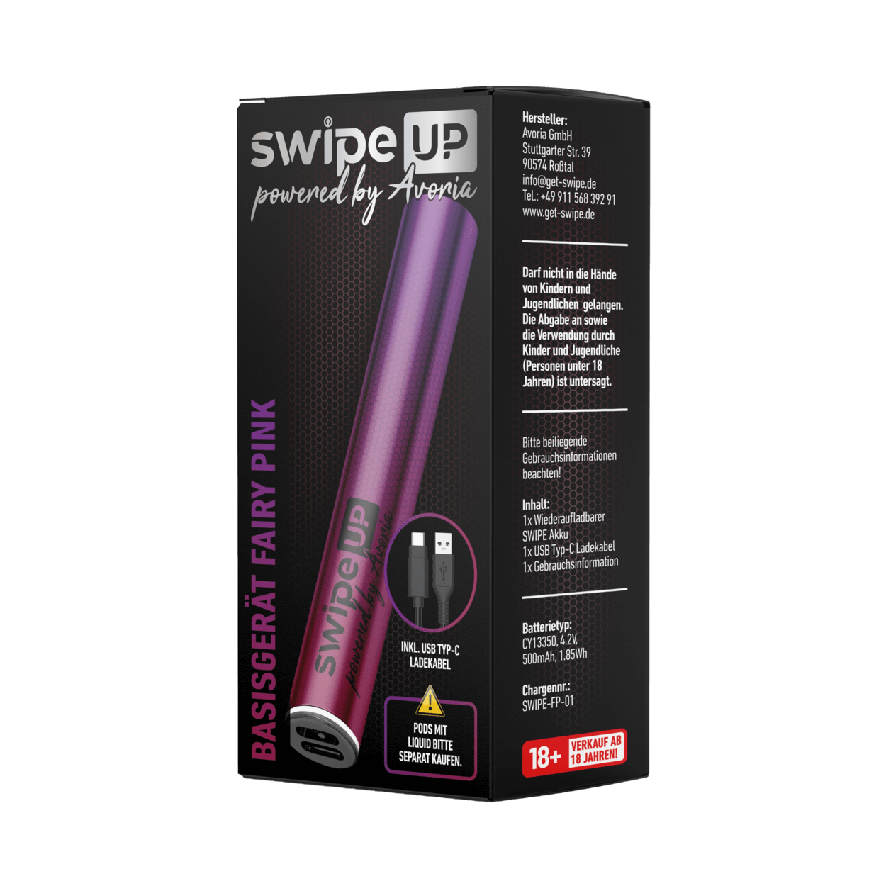 Swipe Up Basisgerät in Fairy Pink von Avoria, zauberhafte Farben für deinen Alltag.