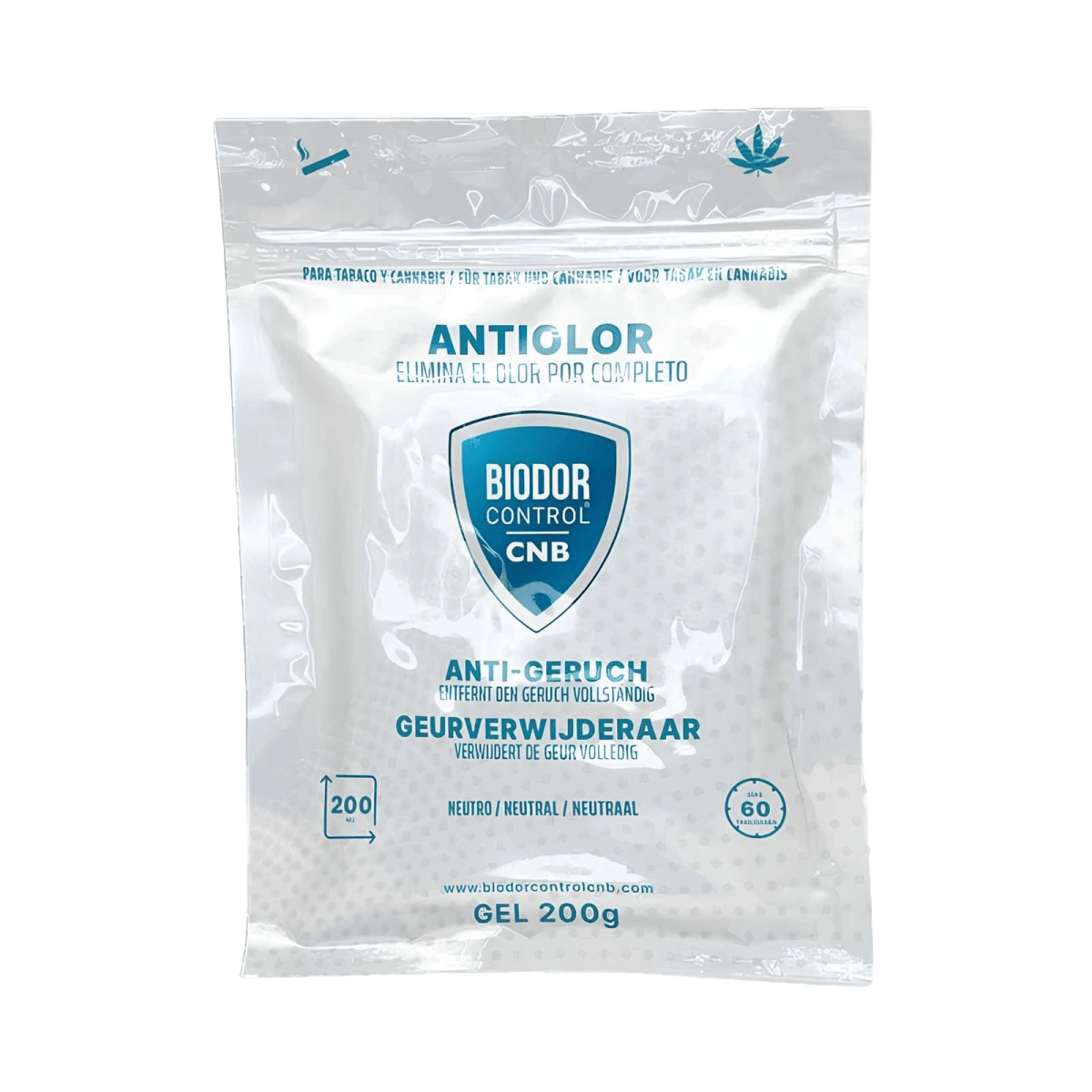 Alt Tag: Biodor Control CNB Geruchsneutralisierer 200g Packung zur effektiven Geruchsbeseitigung im Grow-Bereich