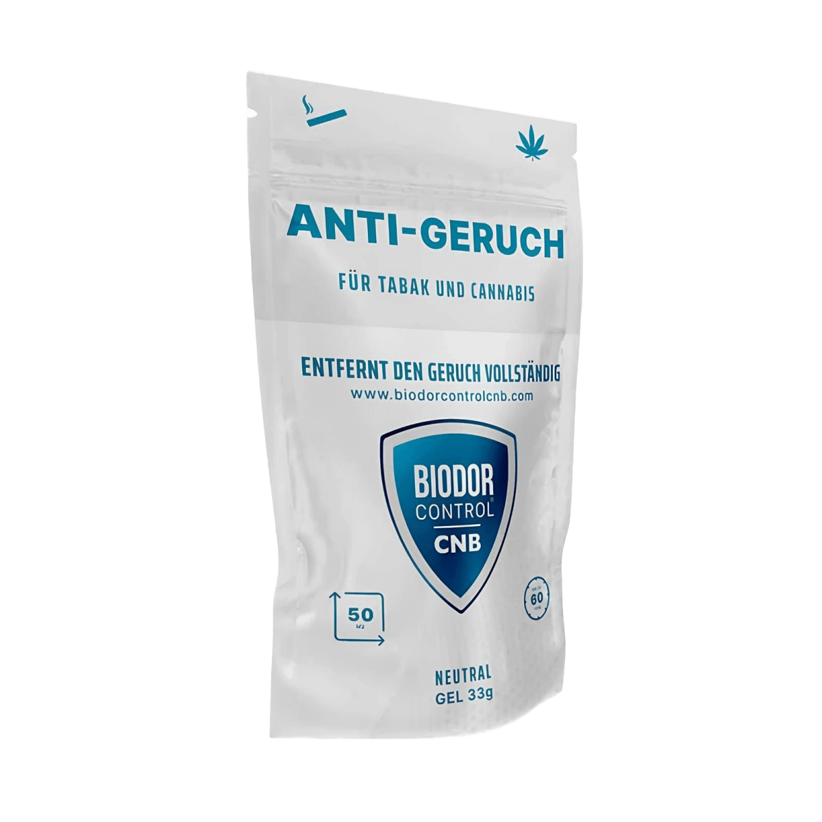 Biodor Control CNB Neutral – Geruchsneutralisierer für Tabak- und Cannabisgerüche, 33g Gel, völlige Geruchsentfernung