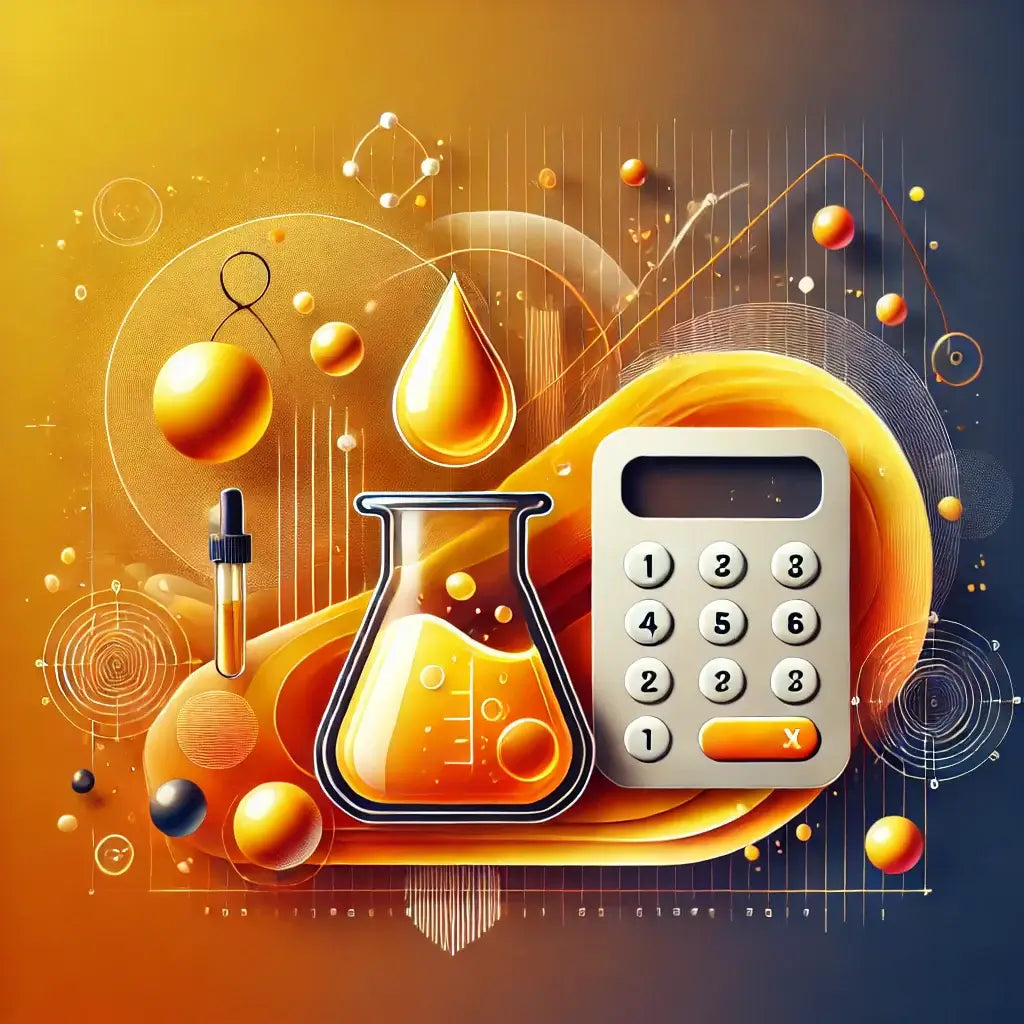 Entdecke die bunte Welt der Wissenschaft mit Reagenzglas und Taschenrechner. Lass deiner Neugier freien Lauf!
