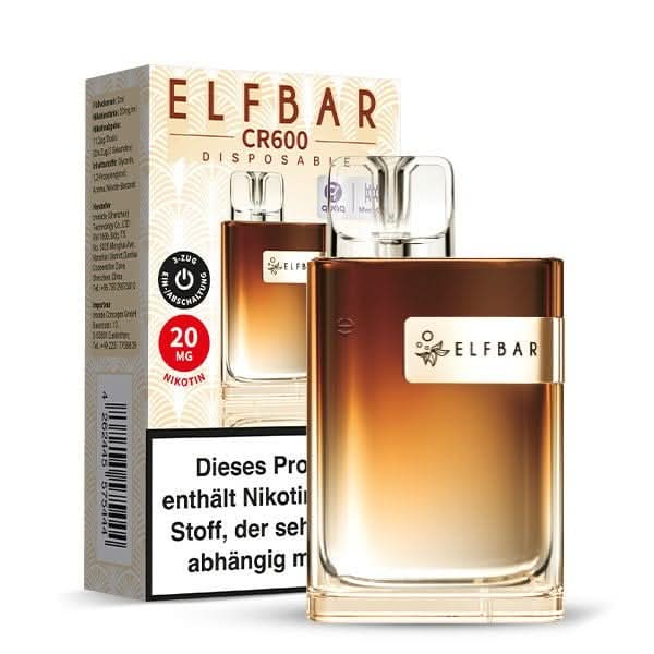 Elfbar CR600 E-Zigarette im Geschmacksrichtung Wassermelone-Pfirsich für ein süßes Sommer-Dampferlebnis