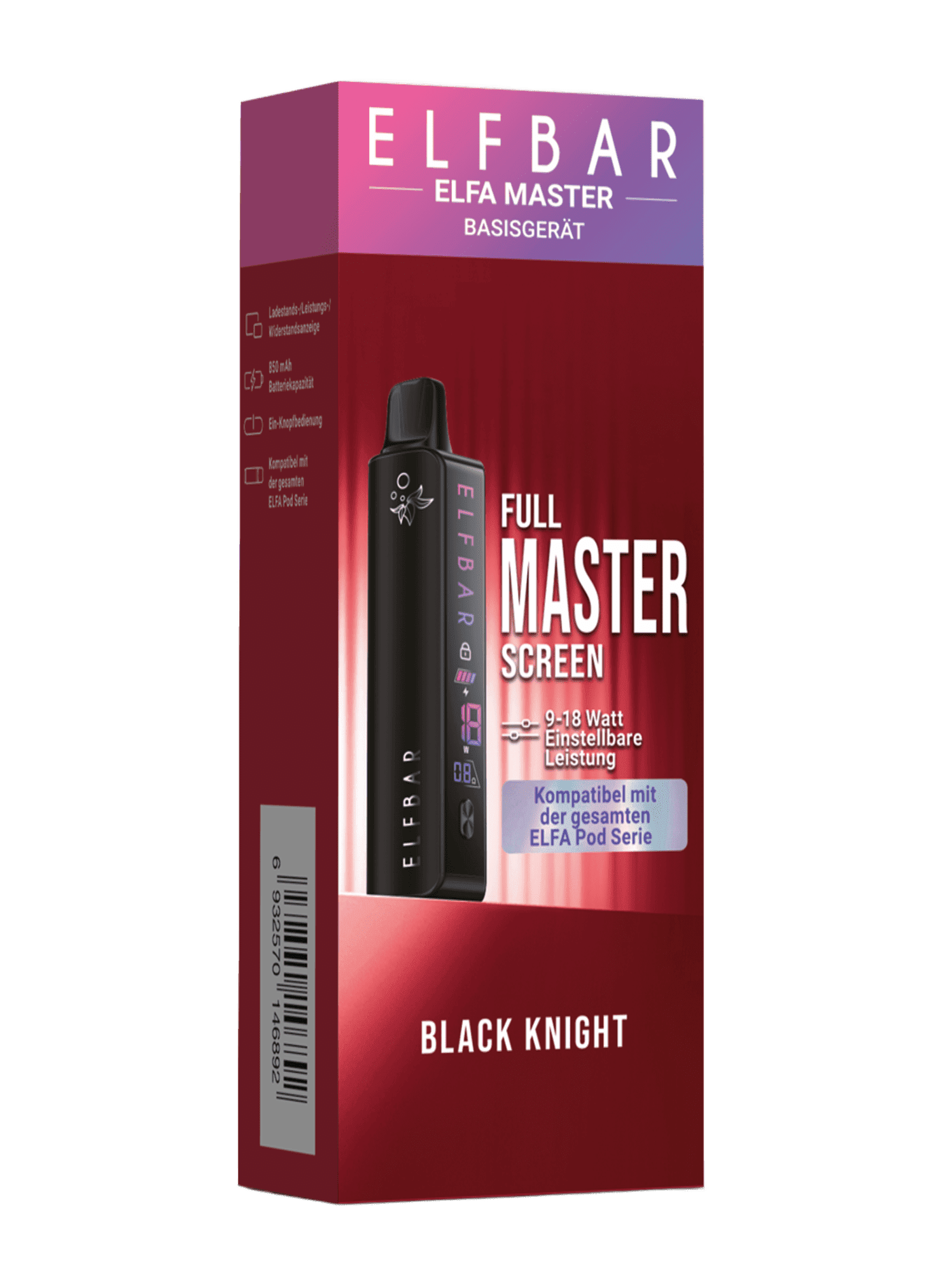 Elfbar Elfa Master Basisgert - Black Night (Schwarz Metallic) Mehrweg Pod-System kaufen Elfbar Elfa Master Basisgert - Black Night (Schwarz Metallic) Mehrweg Pod-System kaufen