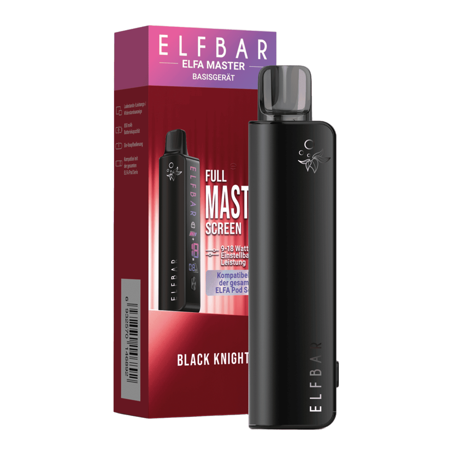 Elfbar Elfa Master Basisgert - Black Night (Schwarz Metallic) Mehrweg Pod-System kaufen Elfbar Elfa Master Basisgert - Black Night (Schwarz Metallic) Mehrweg Pod-System kaufen