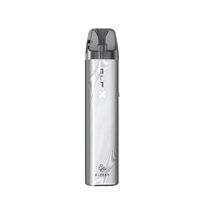 Entdecke das schicke ElfX Pod Kit in Silber – ideal für deinen Alltag, robuster Glanz versprüht Eleganz und Schutz vor Kratzern.