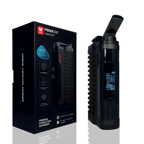 Entdecke den Fenix Vaporizer 2.0 in Schwarz – stilvolles Design und erstklassige Leistung für dein Dampferlebnis.