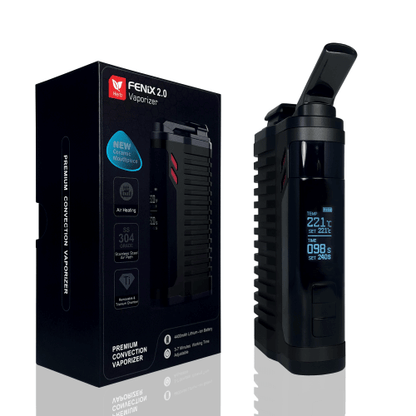 Entdecke den Fenix Vaporizer 2.0 in Schwarz – stilvolles Design und erstklassige Leistung für dein Dampferlebnis.