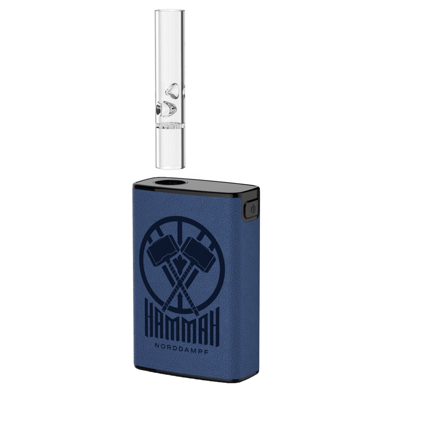 Norddampf HAMMAH Vaporizer in Nordic Blue with sleek design inspired by Nordic fjords, combining elegance with advanced technology.