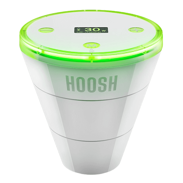 Hoosh E-Head in Weiß – modernes, mattes Finish ohne Fingerabdrücke, ideal für dein minimalistisches Setup.