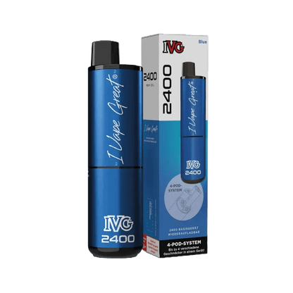 IVG 2400 Basisgerät in Blau, modern und dynamisch für deinen frischen Stil, perfekt für Dampfer, die Innovation lieben.