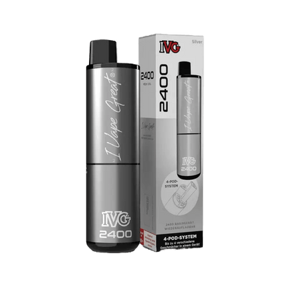 Entdecke das IVG 2400 Basisgerät in Silber: Stilvolles Design, modernste Dampftechnologie für dein luxuriöses Erlebnis.