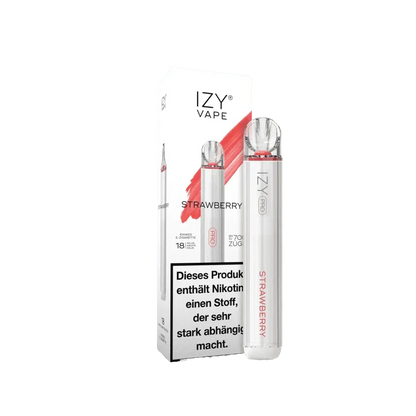 Izy Pro Strawberry Vape, die süße Sommerverführung für unbeschwerte Momente. Genieße den Geschmack saftiger Erdbeeren in jedem Zug.