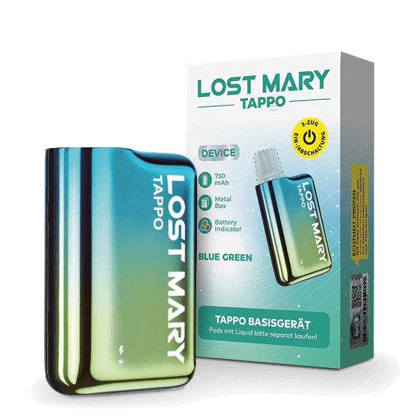 Lost Mary Tappo Basisgerät - Blue Green (Blau Grün) Einweg Pod-System - EAN 4262445572603 - von vape-dealer.de