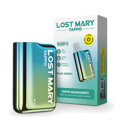 Lost Mary Tappo Basisgerät - Blue Green (Blau Grün) Einweg Pod-System - EAN 4262445572603 - von vape-dealer.de