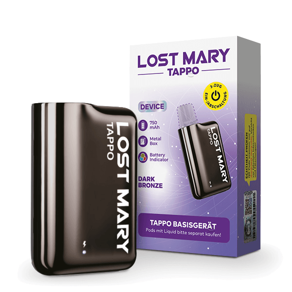 Lost Mary Tappo Basisgerät - Dark Bronze (Dunkelbraun) Einweg Pod-System - EAN 4262445572641 - von vape-dealer.de