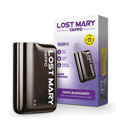 Lost Mary Tappo Basisgerät Dunkelbronze, stilvoll und elegant für ein luxuriöses Dampferlebnis. Jetzt entdecken!