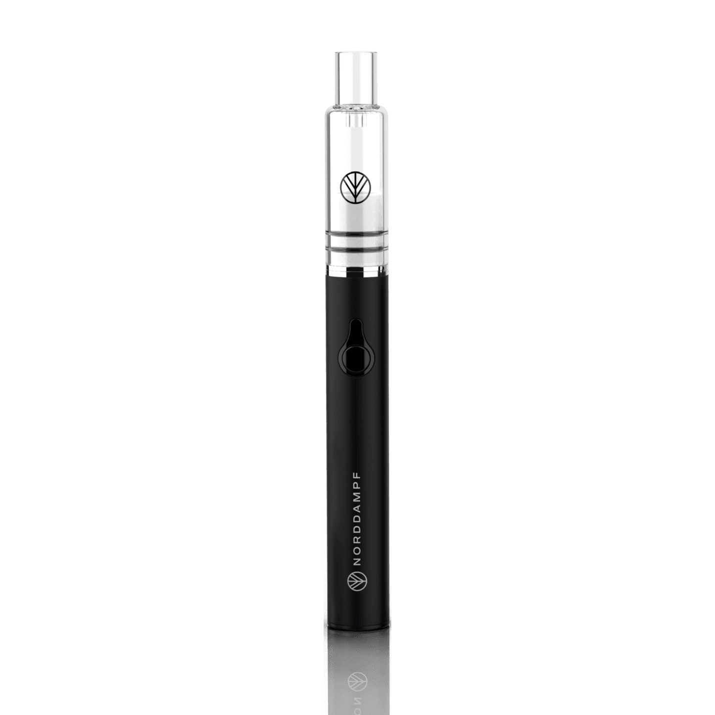 Alt Tag: Erlebe Eleganz mit dem tiefschwarzen Norddampf Dab Pen Mini Vaporizer – schlankes Design für stilvollen Genuss.