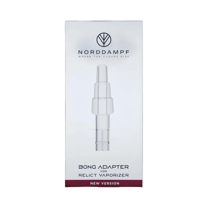Relict Vaporizer-Bong Adapter 14/18mm Verpackung, verbessere dein Dampferlebnis mit Norddampf und verbinde effizient deine Bong.