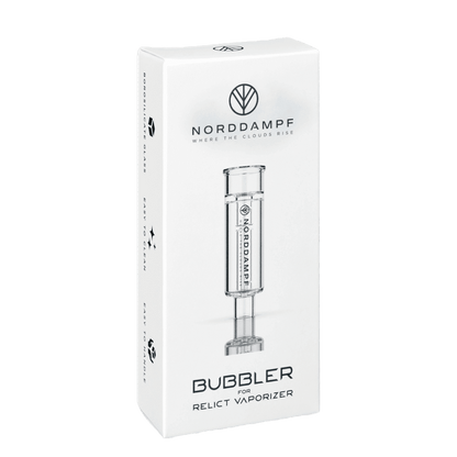 Entdecke sanfte Dämpfe mit dem Relict Bubbler Wasserfilter für den Norddampf Vaporizer. Dein Tor zu einer neuen Dampferfahrung!