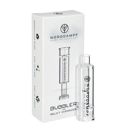 Erlebe sanfte Dämpfe mit dem Relict Bubbler für Norddampf Vaporizer. Tauche ein in neue Aromawelten!