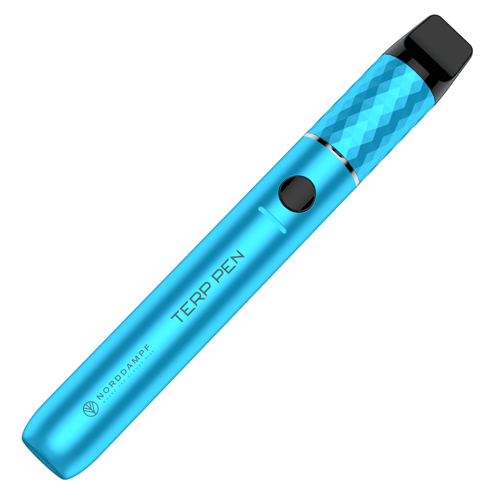 Blauer Terp Pen Vaporizer von Norddampf, dein cooler Begleiter zum Verdampfen von Extrakten, ideal für Shisha-Fans und E-Zigaretten-Nutzer.