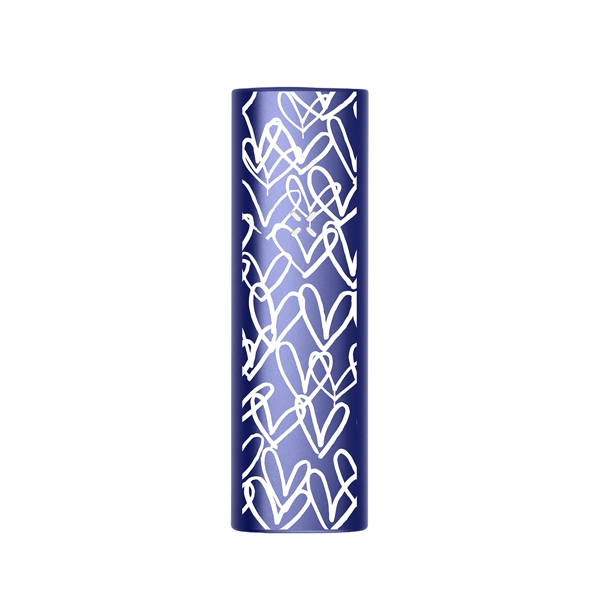 Alt Tag: PAX Plus Vaporizer in Lila mit Herzen von James Goldcrown. Kreativer Blickfang für Deine stylische Session.