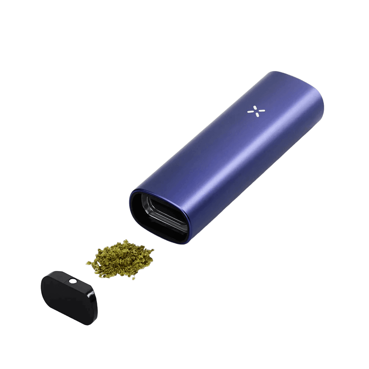 PAX Plus Vaporizer in Periwinkle Lila mit Kräutern – Hebe deine kreative Seite hervor und genieße farbenfrohe Sessions.