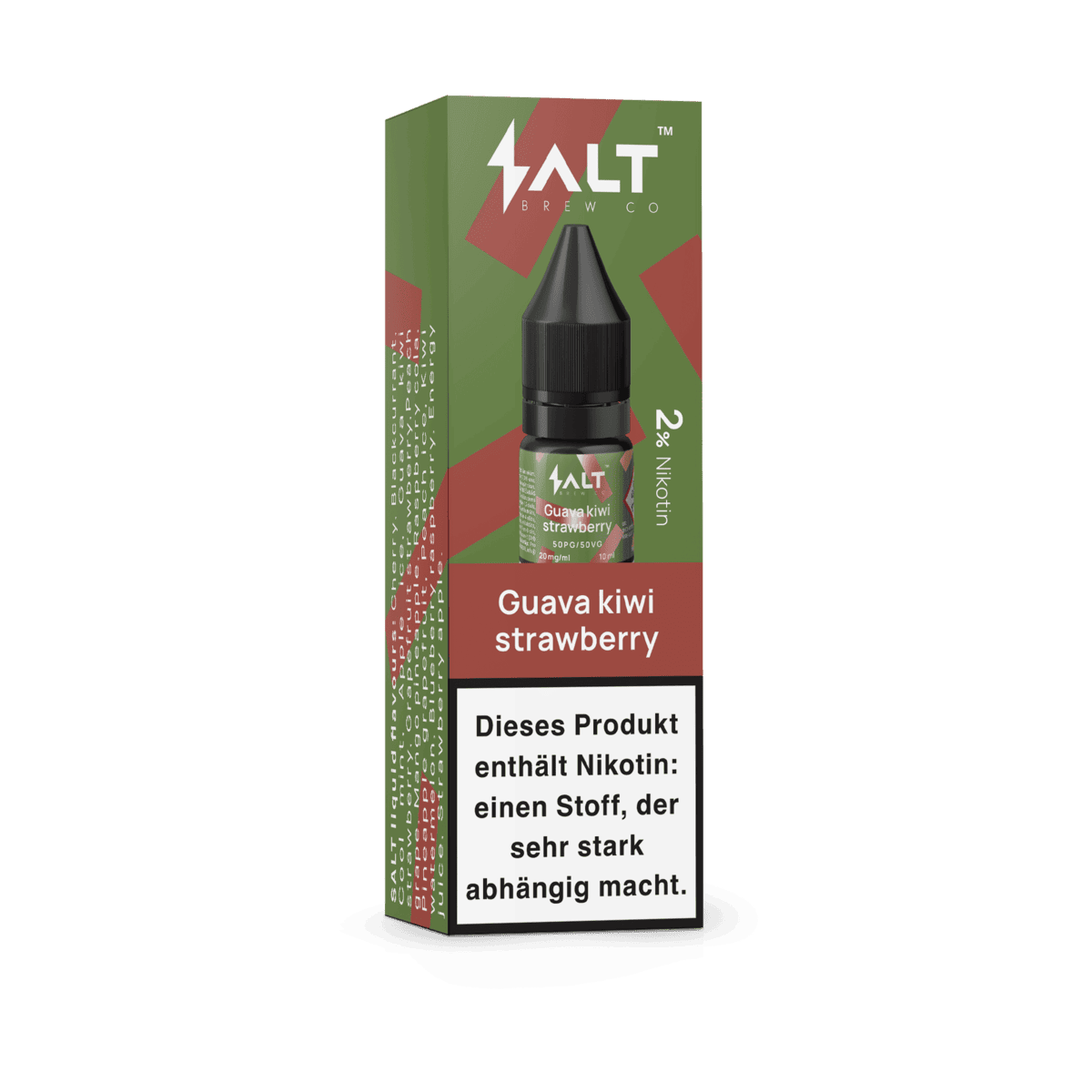 Flasche Pro Vape Salt Liquid Guava Kiwi Strawberry, tropischer Genuss mit Nikotin, 20mg, für erfrischendes Dampferlebnis