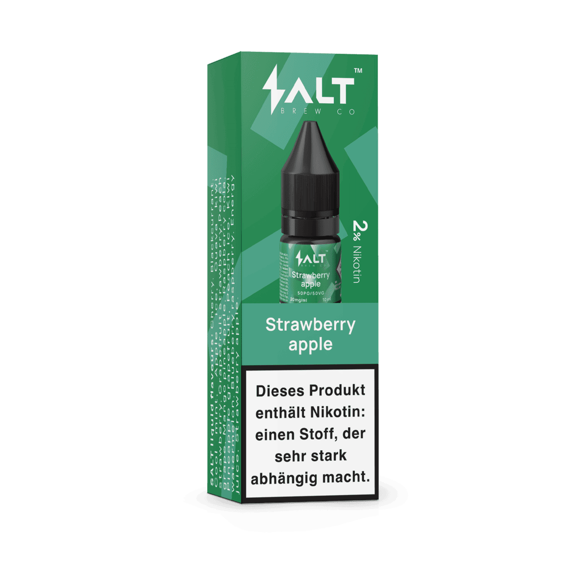 Pro Vape Salt Liquid - Strawberry Apple, fruchtiges Dampferlebnis mit Erdbeere und Apfel, perfekt für süße und erfrischende Züge.