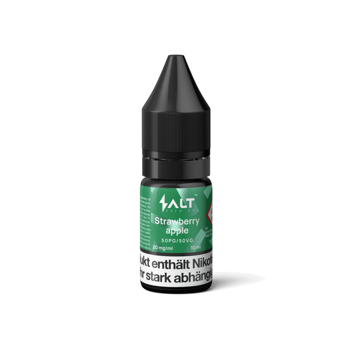 Probiere das Pro Vape Salt Liquid mit Erdbeere Apfel Geschmack für ein frisches und süßes Dampferlebnis. Perfekt für fruchtige Momente!