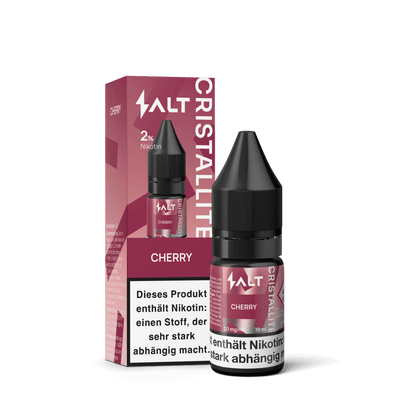 Lass dich von saftigen Kirschen verführen mit Cristallite Liquid Cherry für E-Zigaretten, authentisches Kirsch-Aroma genießen.