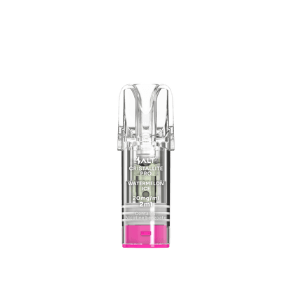 Erlebe die Cristallite Pro Pod Watermelon Ice mit leckerem Wassermelonen- und erfrischendem Mentholgeschmack im praktischen 2er Set.