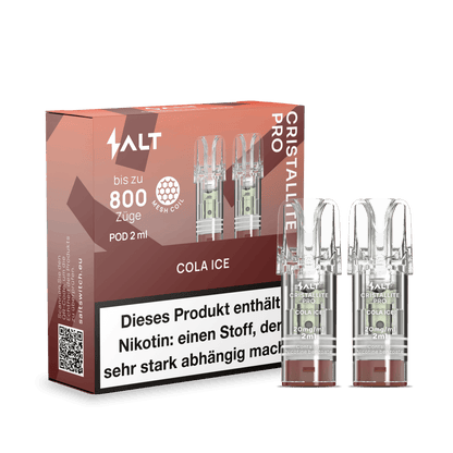 Erlebe Cola Ice mit Menthol-Note im Cristallite Pro Pod Set – bis zu 800 Züge ultimativer Frischekick! Dein Must-Have-Vape-Erlebnis.
