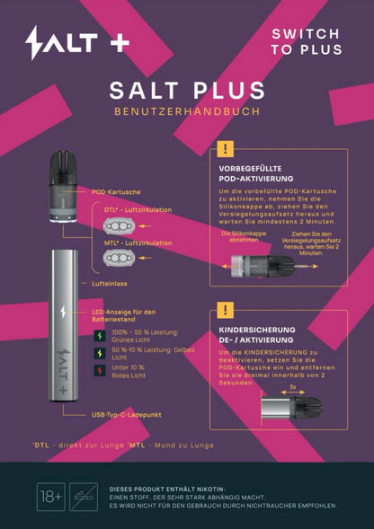 Pro Vape Salt+ Basisgert - White (Wei Softtouch) Einweg Pod-System kaufen Pro Vape Salt+ Basisgert - White (Wei Softtouch) Einweg Pod-System kaufen