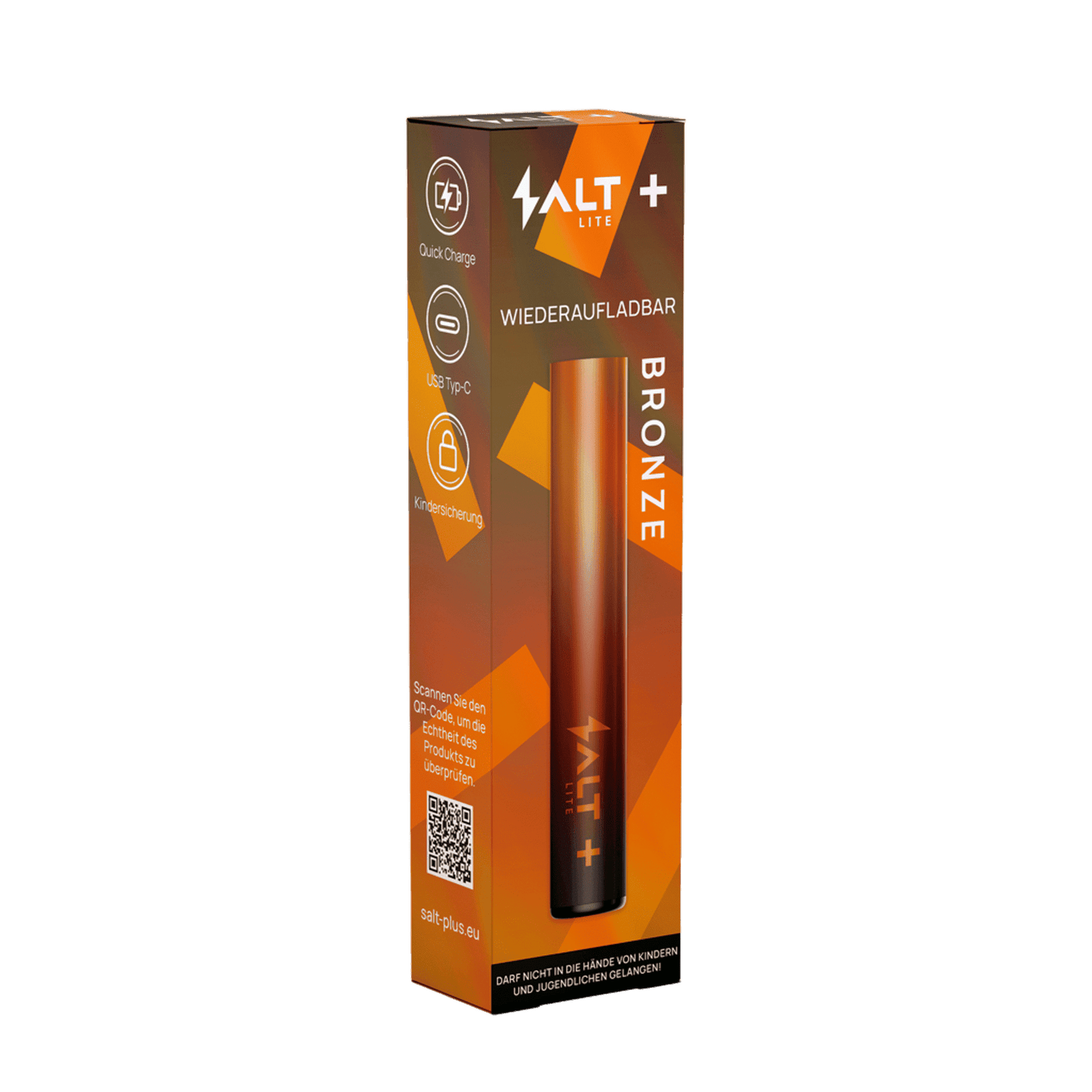 Entdecke das Salt+ Lite Bronze - dein edles Pod-Gerät mit antikem Charme zum Dampfen. Modernes Design trifft auf klassische Eleganz.