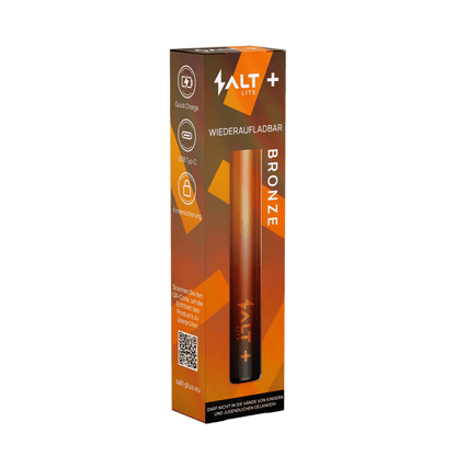 Entdecke das Salt+ Lite Bronze - dein edles Pod-Gerät mit antikem Charme zum Dampfen. Modernes Design trifft auf klassische Eleganz.