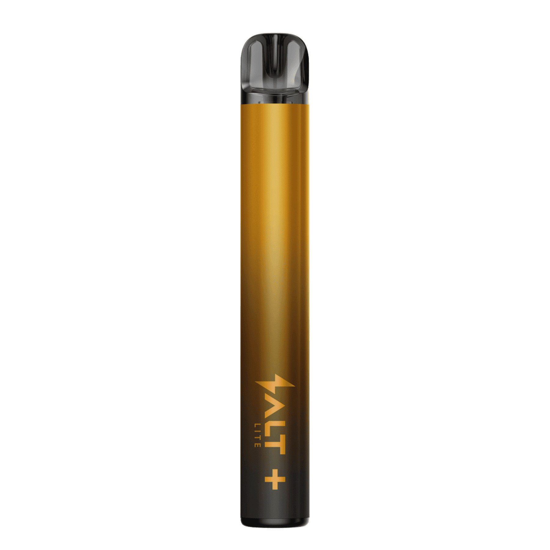 Salt+ Lite Basisgerät in Gold, luxuriöses Design für ein glamouröses Dampferlebnis, glänzende Oberfläche zieht alle Blicke auf sich.