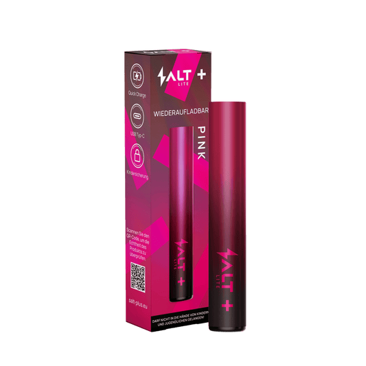 Hol dir das pinke Salt+ Lite Basisgerät und bring Farbe in deinen Alltag. Fröhlicher Begleiter für alle, die gerne auffallen!