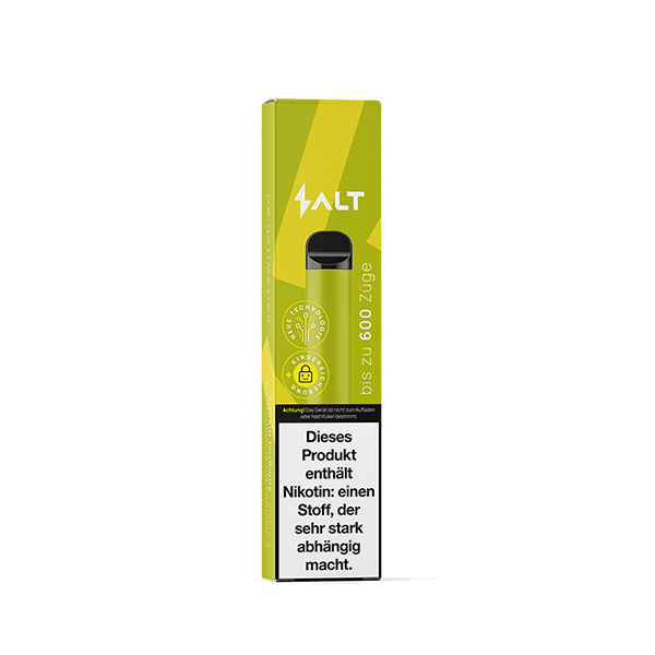 Leckerer SALT SWITCH Apfel Cantaloupe Vape, perfekt für tropische Frische und Heimatgefühl vereint. Bis zu 600 Züge Genuss.