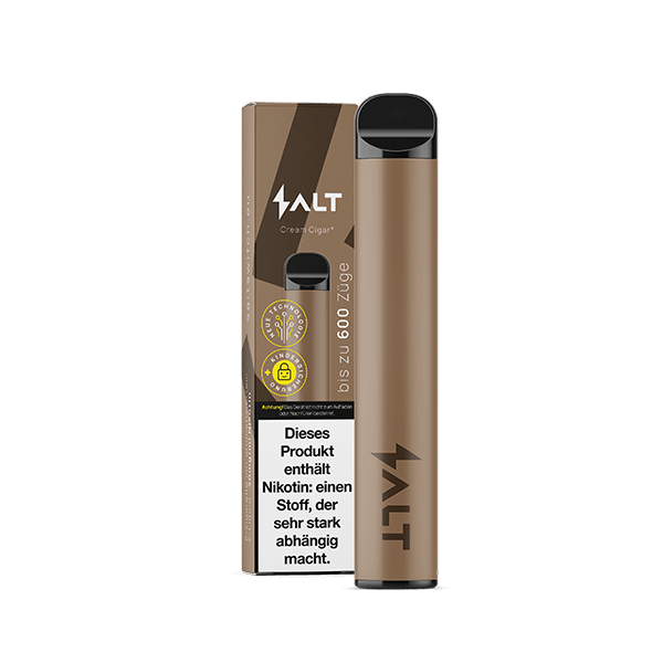 Salt Switch Cream Cigar Tobacco, ideal für echte Gentlemen und Ladys. Genieße den herben Zigarren- und Whiskeyduft.