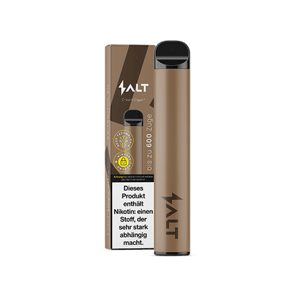 Salt Switch Cream Cigar Tobacco, ideal für echte Gentlemen und Ladys. Genieße den herben Zigarren- und Whiskeyduft.