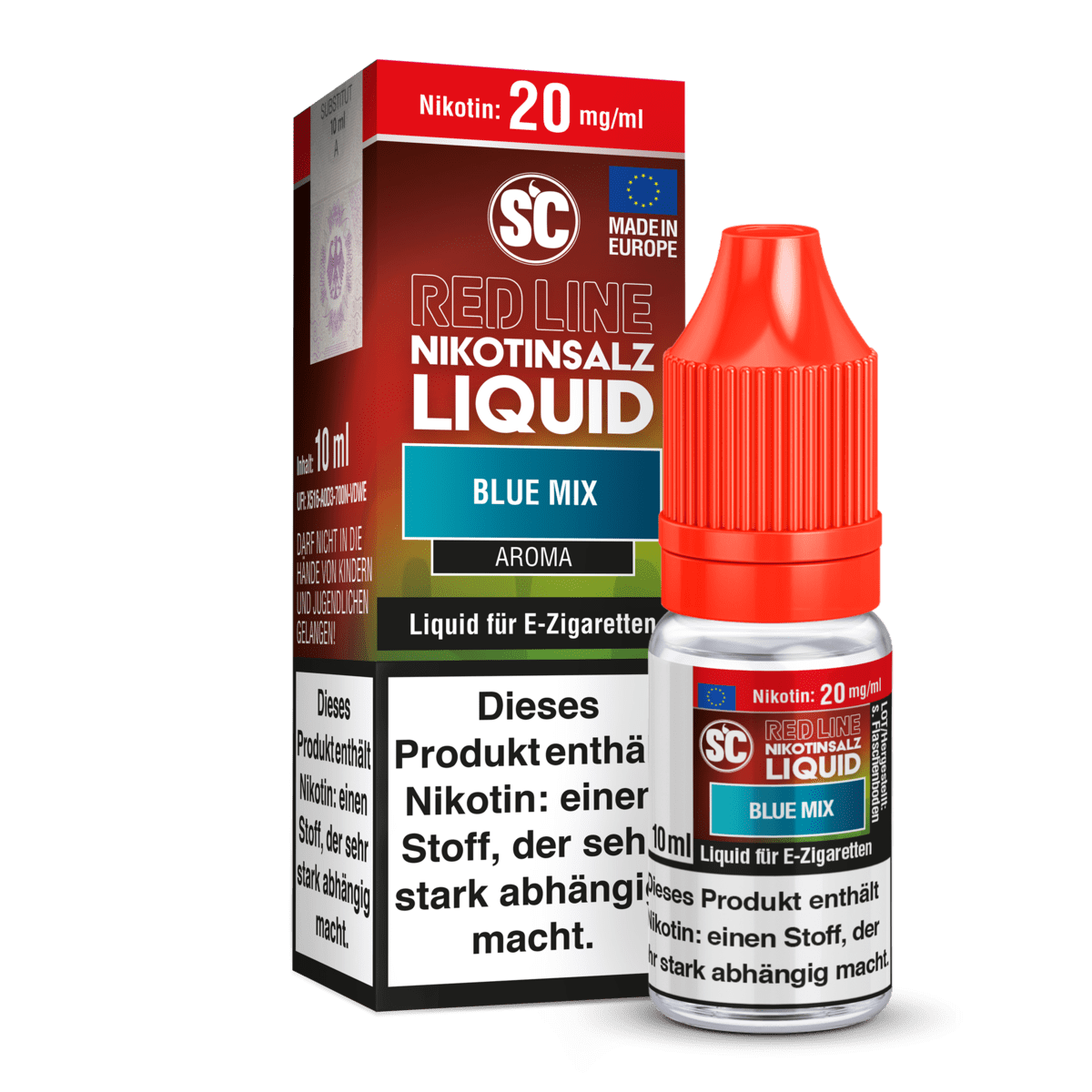 SC Liquids Red Line - Blue Mix (Anis Blauer Beerenmix) 2% Nikotinsalz Liquid - EAN 4255606787091 - von vape-dealer.de