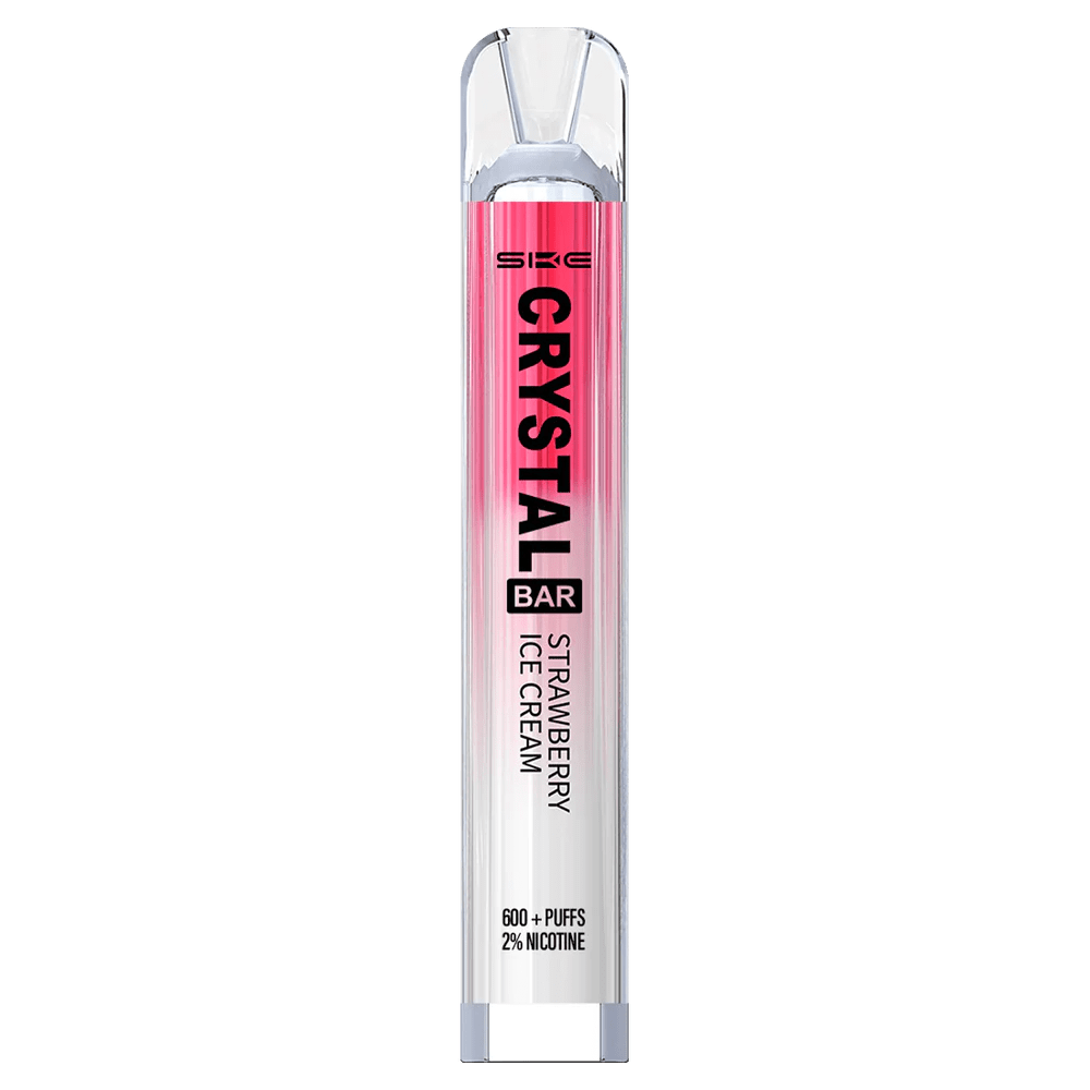 SKE Crystal Bar Strawberry Ice Cream für den perfekten sommerlichen Vaping-Genuss mit süßem Erdbeergeschmack. Jetzt probieren!