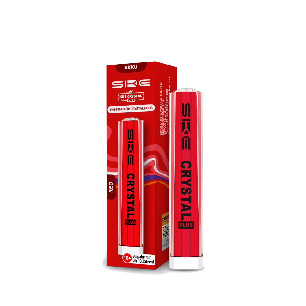 Crystal Plus Basisgerät in Rot – Setze ein kraftvolles Statement mit diesem energiegeladenen roten Vape-Gerät.