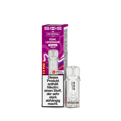 Alt Tag: Crystal Plus Pod Pink Lemonade 2er Set, ideal für eine erfrischende Auszeit mit süßem, spritzigem Limonadenaroma
